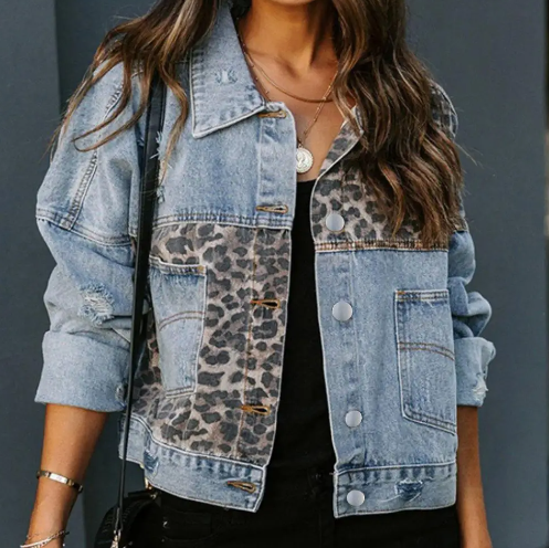 Women's Long Sleeve Denim Jacket